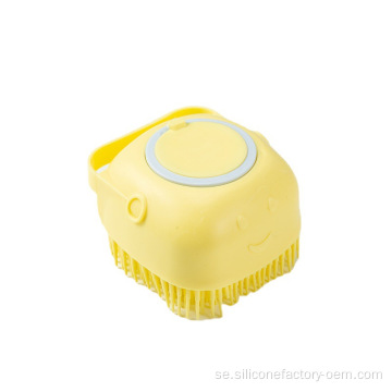 Silikon Dog Cat Bath Massage Brush Cleaning Brush